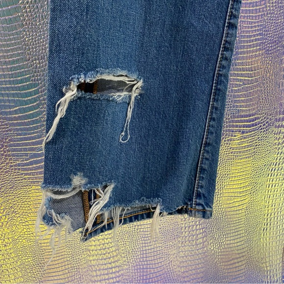 💕 DENIMIST Joni mid rise jeans size 27 distressed, ripped, high rise crop - Picture 13 of 16